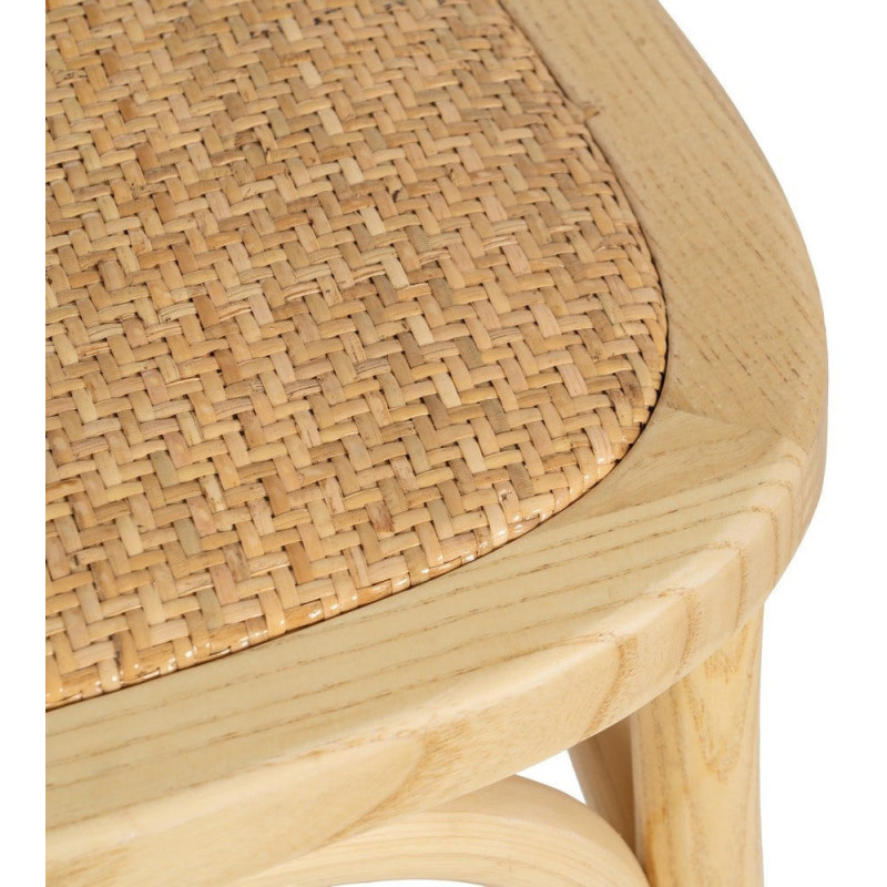 SILLA NATURAL MADERA DE OLMO SALÓN 45 X 41 X 88 CM 