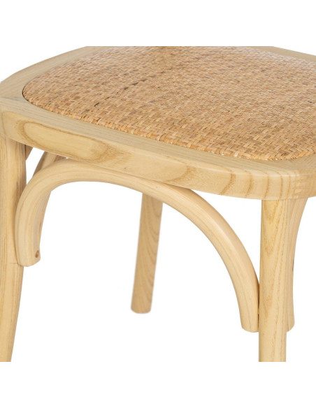 SILLA NATURAL MADERA DE OLMO SALÓN 45 X 41 X 88 CM 