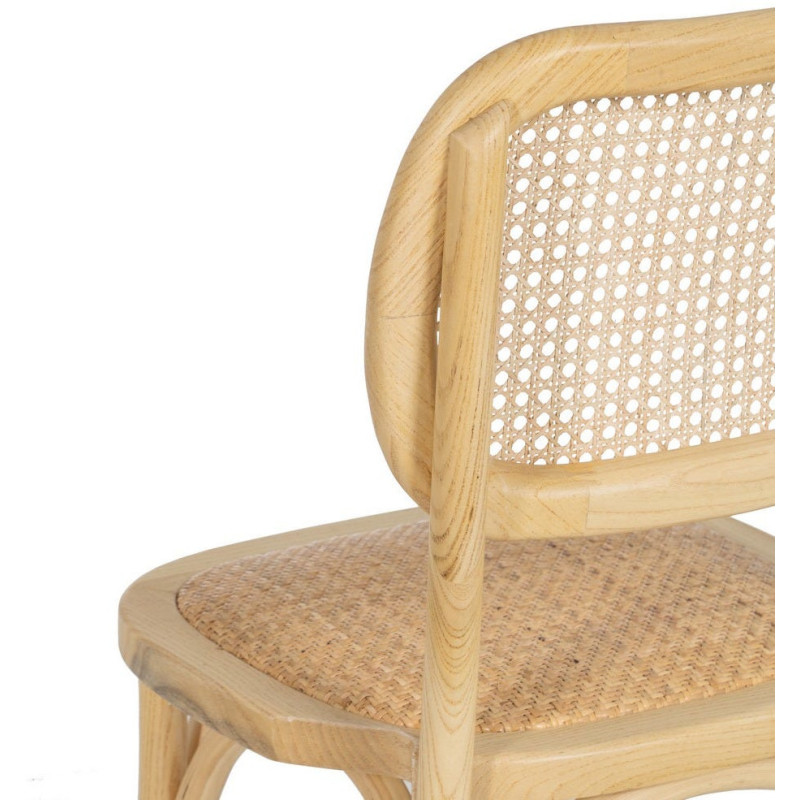 SILLA NATURAL MADERA DE OLMO SALÓN 45 X 41 X 88 CM 