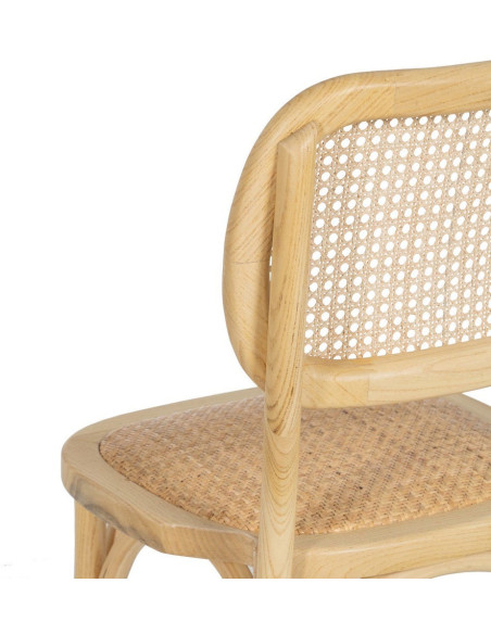SILLA NATURAL MADERA DE OLMO SALÓN 45 X 41 X 88 CM 