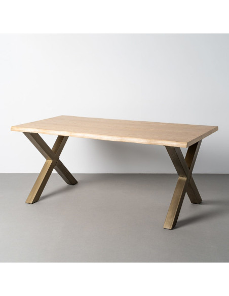 MESA COMEDOR DM-METAL SALÓN 180 X 90 X 77 CM 