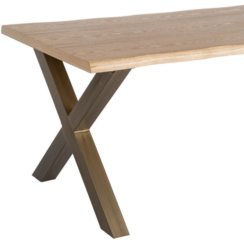 MESA COMEDOR DM-METAL SALÓN 180 X 90 X 77 CM 