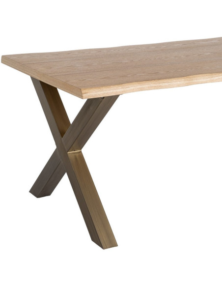 MESA COMEDOR DM-METAL SALÓN 180 X 90 X 77 CM 
