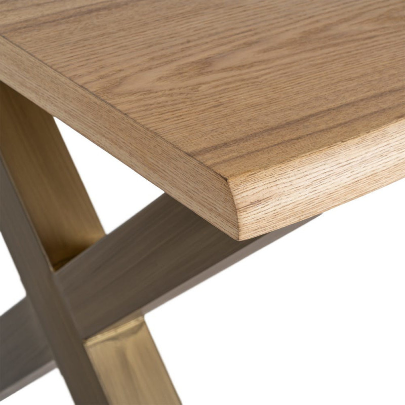 MESA COMEDOR DM-METAL SALÓN 180 X 90 X 77 CM 