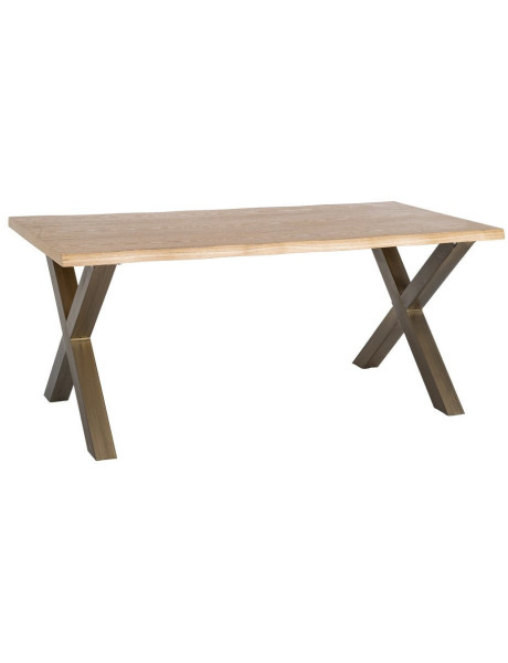 MESA COMEDOR DM-METAL SALÓN 180 X 90 X 77 CM
