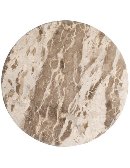 MESA CENTRO MADERA-MÁRMOL SALÓN 90 X 90 X 40 CM 
