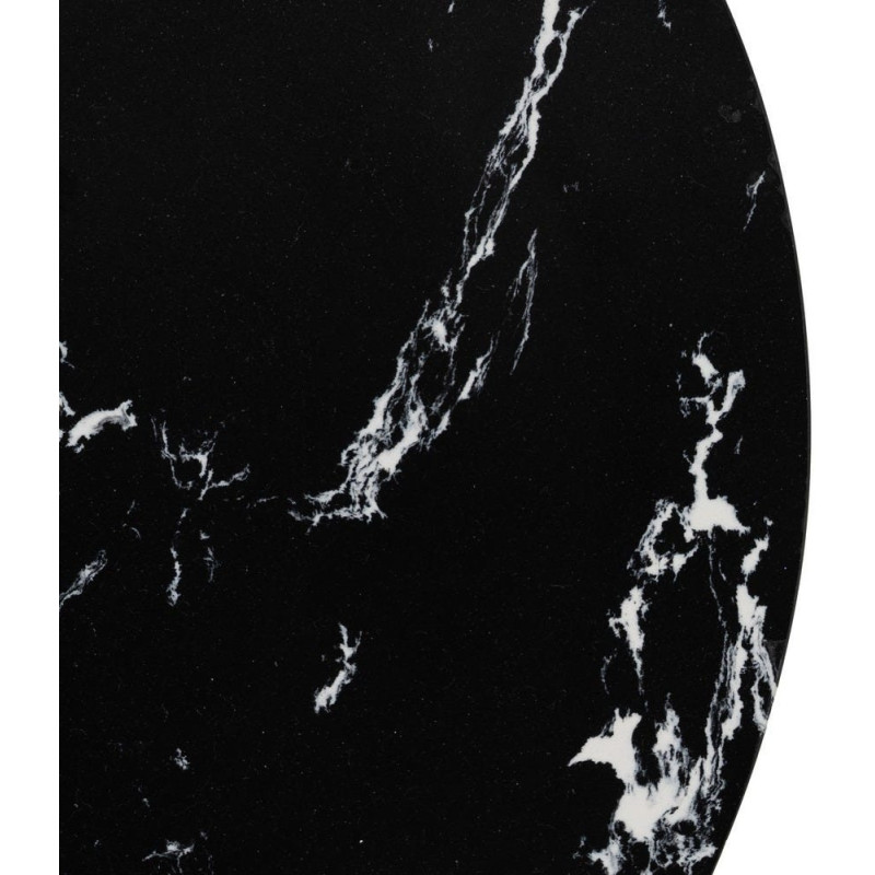 MESITA NEGRO METAL-MÁRMOL 45 X 45 X 46 CM 