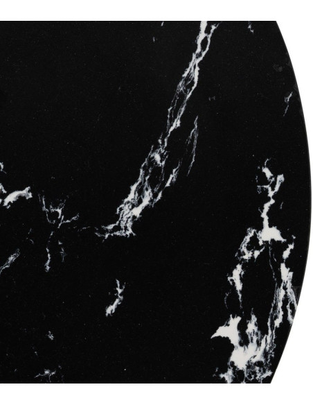 MESITA NEGRO METAL-MÁRMOL 45 X 45 X 46 CM 