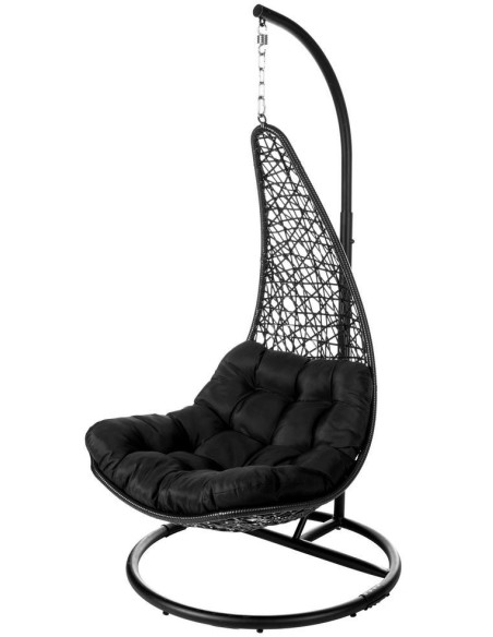 SILLA LÁGRIMA DIDO CON MÁSTIL NEGRO 104 X 104 X 192 CM 