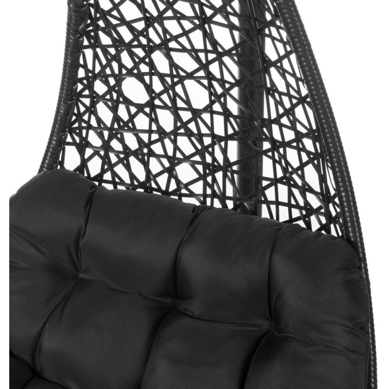 SILLA LÁGRIMA DIDO CON MÁSTIL NEGRO 104 X 104 X 192 CM 