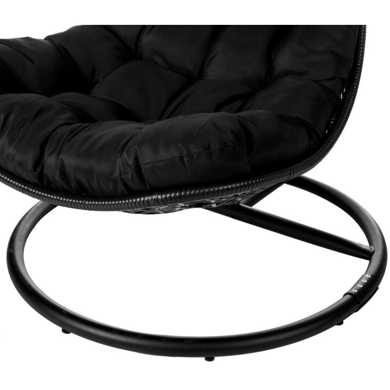 SILLA LÁGRIMA DIDO CON MÁSTIL NEGRO 104 X 104 X 192 CM 