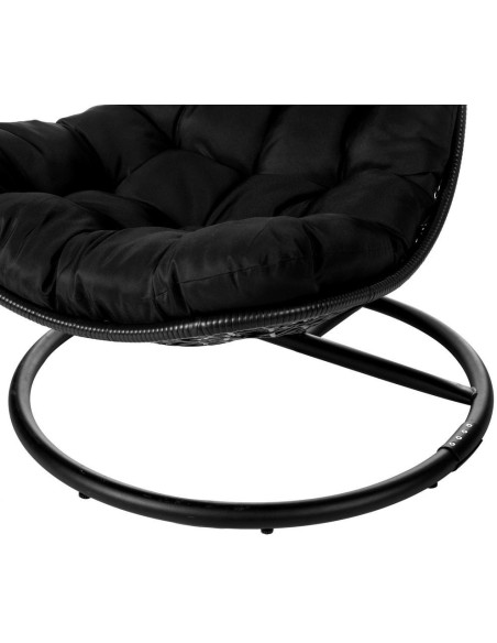 SILLA LÁGRIMA DIDO CON MÁSTIL NEGRO 104 X 104 X 192 CM 