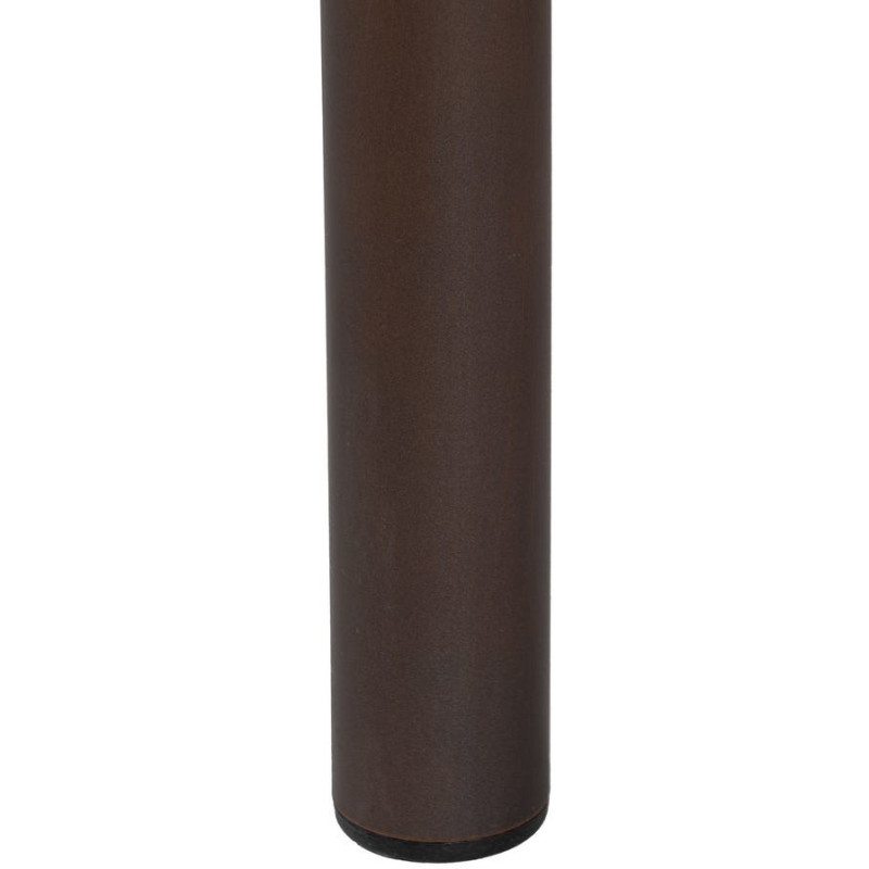 MESITA MARRÓN OSCURO METAL-CRISTAL 61,50 X 61,50 X 43 CM 