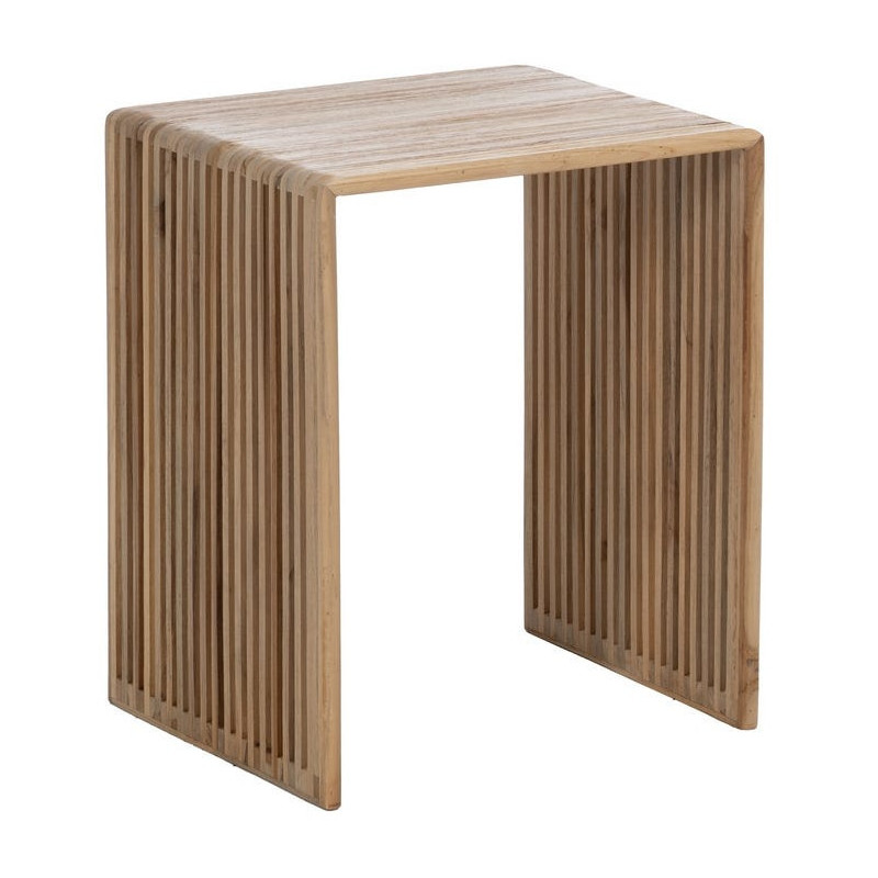 S/3 MESA AUXILIAR NATURAL MADERA DE TECA 41 X 34 X 50 CM 