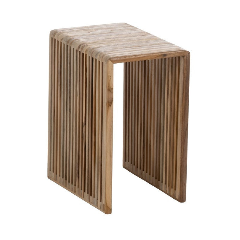 S/3 MESA AUXILIAR NATURAL MADERA DE TECA 41 X 34 X 50 CM 