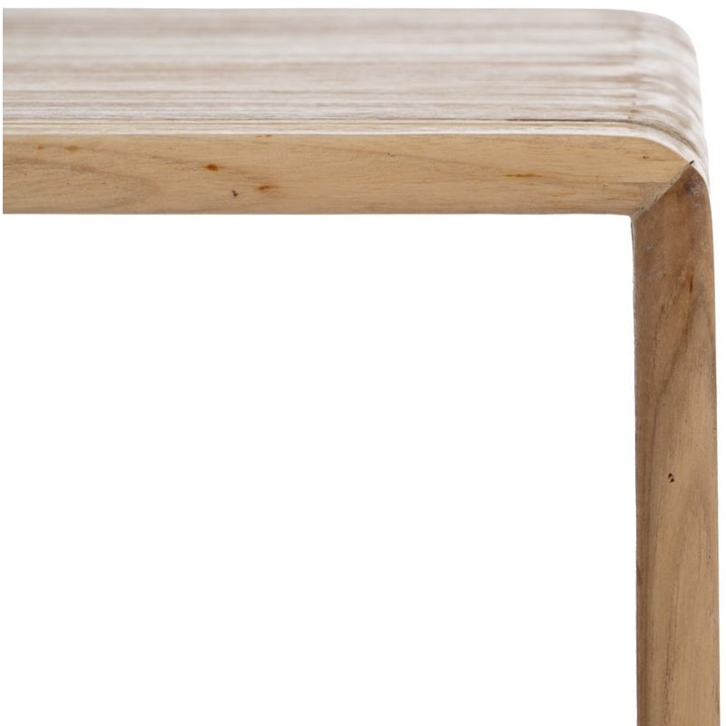 S/3 MESA AUXILIAR NATURAL MADERA DE TECA 41 X 34 X 50 CM 
