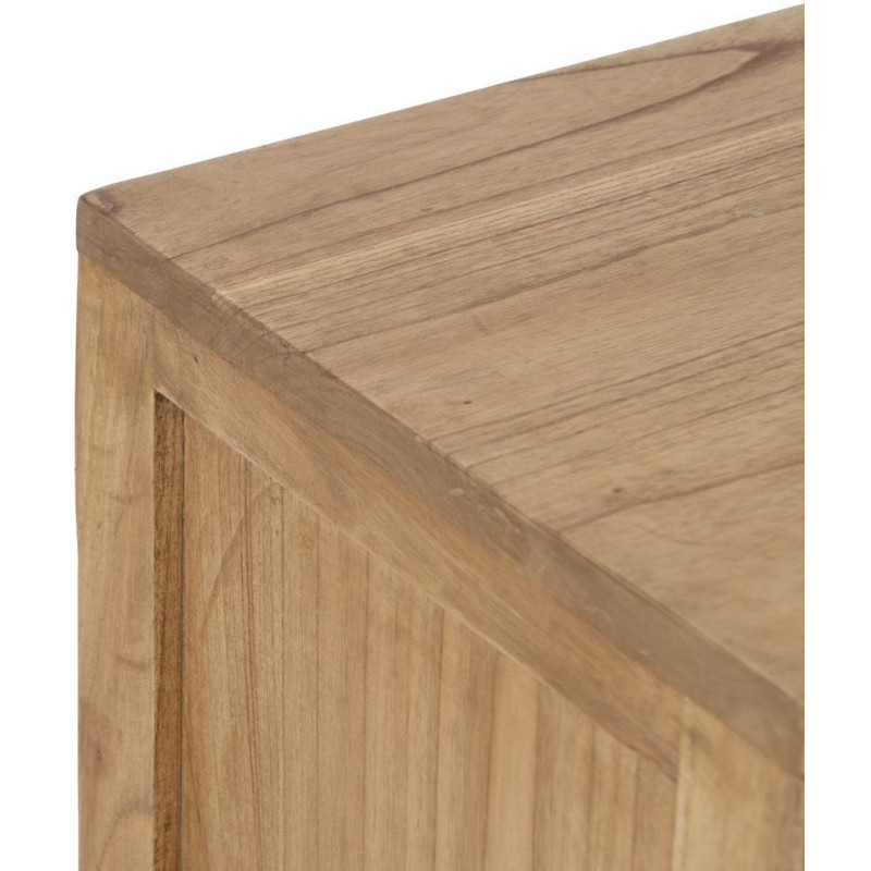 MESITA NATURAL MADERA MINDI DORMITORIO 45 X 35 X 55 CM 