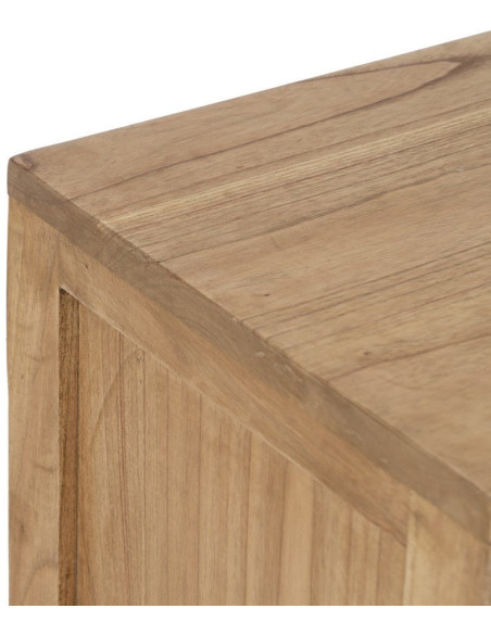 MESITA NATURAL MADERA MINDI DORMITORIO 45 X 35 X 55 CM 