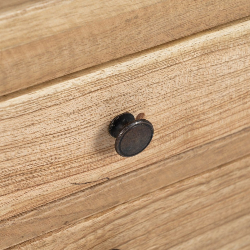 MESITA NATURAL MADERA MINDI DORMITORIO 45 X 35 X 55 CM 