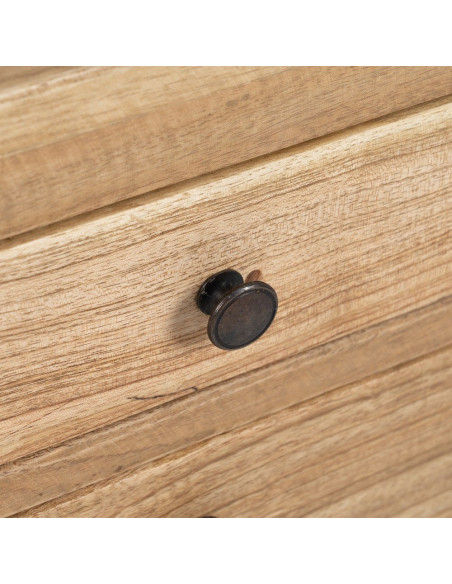 MESITA NATURAL MADERA MINDI DORMITORIO 45 X 35 X 55 CM 