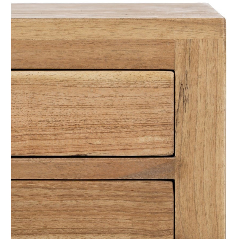 MESITA NATURAL MADERA MINDI DORMITORIO 45 X 35 X 55 CM 