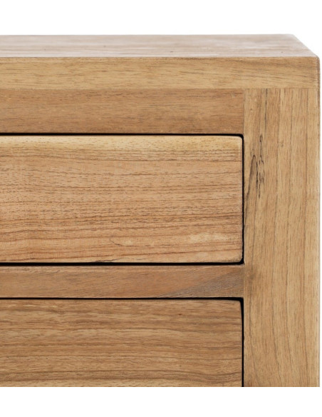 MESITA NATURAL MADERA MINDI DORMITORIO 45 X 35 X 55 CM 