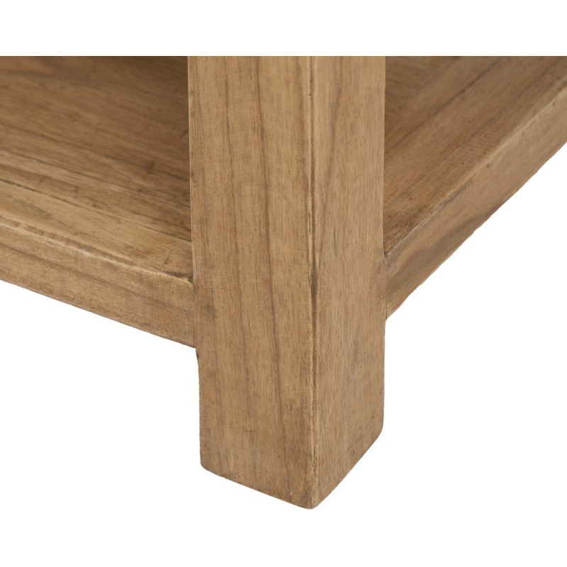 MESITA NATURAL MADERA MINDI DORMITORIO 45 X 35 X 55 CM 