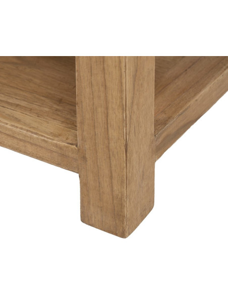 MESITA NATURAL MADERA MINDI DORMITORIO 45 X 35 X 55 CM 