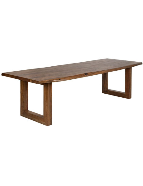 MESA COMEDOR MARRÓN MADERA DE ACACIA 280 X 100 X 77 CM 