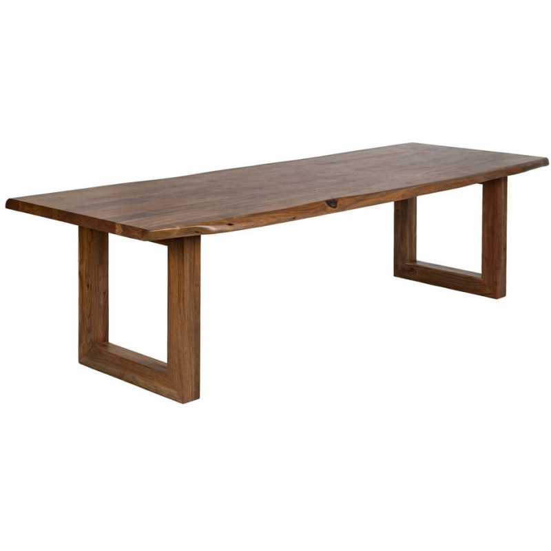 MESA COMEDOR MARRÓN MADERA DE ACACIA 280 X 100 X 77 CM 