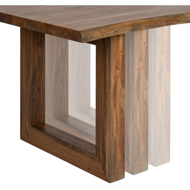 MESA COMEDOR MARRÓN MADERA DE ACACIA 280 X 100 X 77 CM 