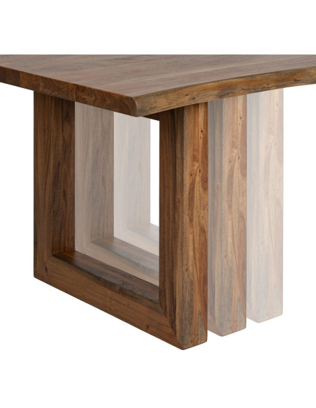 MESA COMEDOR MARRÓN MADERA DE ACACIA 280 X 100 X 77 CM 