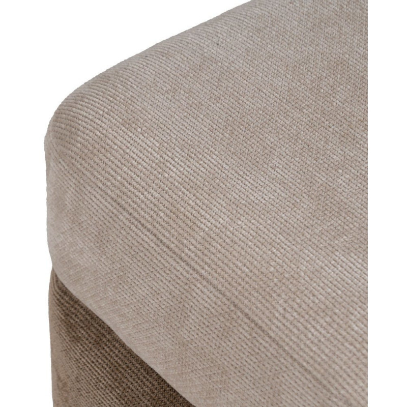 PUF BEIGE-MARRÓN DM-TEJIDO 44 X 44 X 50 CM 