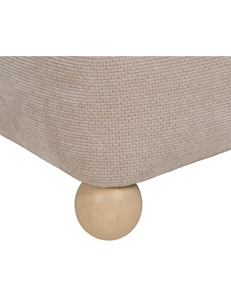 PUF BEIGE-MARRÓN DM-TEJIDO 44 X 44 X 50 CM 