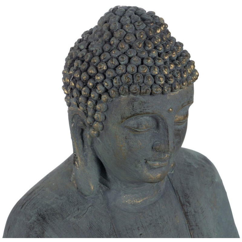 ESCULTURA BUDA FIBRA DE MAGNESIO 50 X 35 X 62 CM 