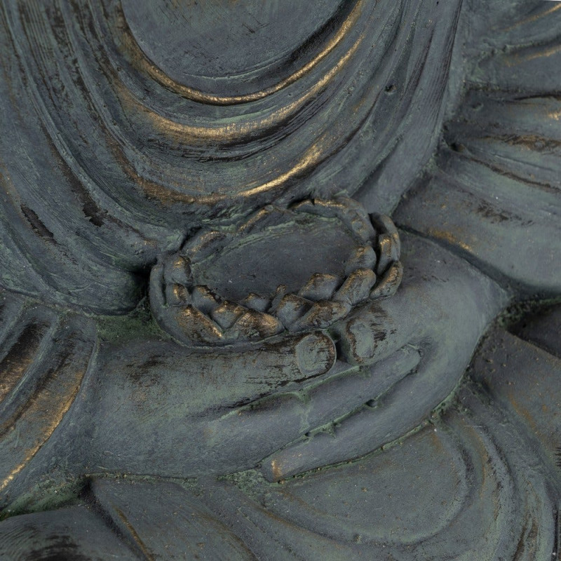 ESCULTURA BUDA FIBRA DE MAGNESIO 50 X 35 X 62 CM 