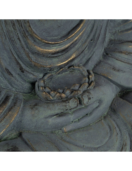 ESCULTURA BUDA FIBRA DE MAGNESIO 50 X 35 X 62 CM 
