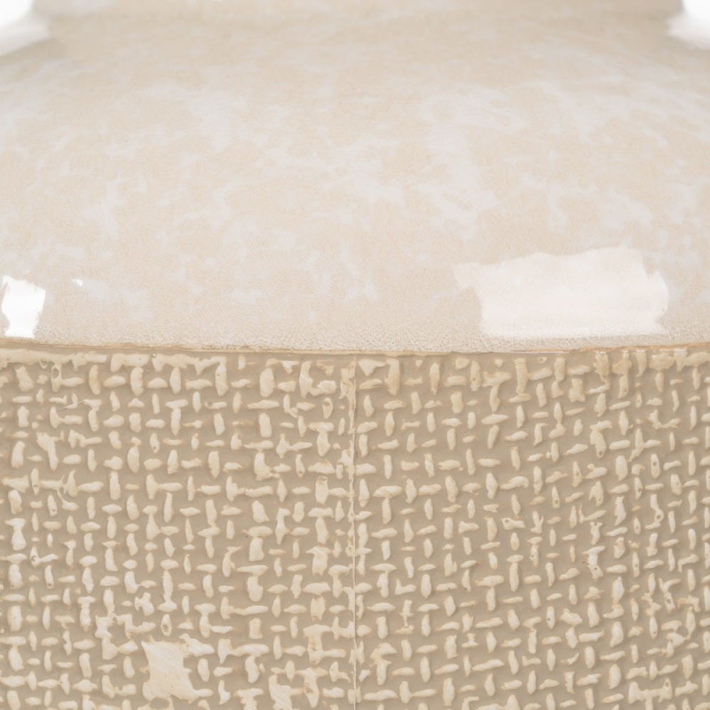 LÁMPARA MESA BEIGE CERÁMICA ILUMINACIÓN 43 X 43 X 56 CM 