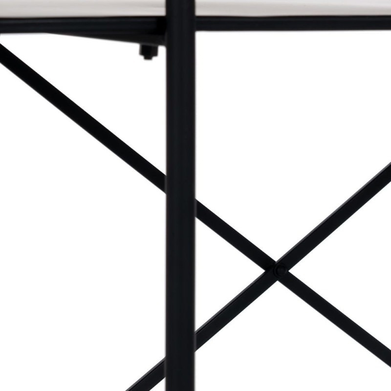 CONSOLA NEGRO METAL-CRISTAL 70 X 33,50 X 75 CM 