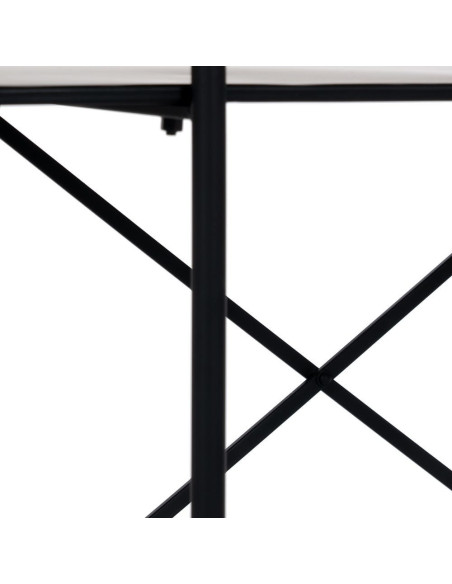 CONSOLA NEGRO METAL-CRISTAL 70 X 33,50 X 75 CM 