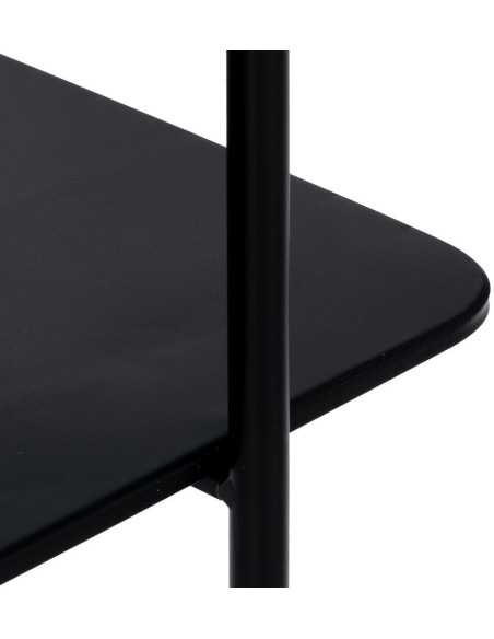 CONSOLA NEGRO METAL-CRISTAL 70 X 33,50 X 75 CM 