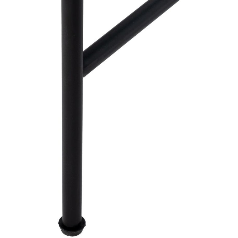 CONSOLA NEGRO METAL-CRISTAL 70 X 33,50 X 75 CM 