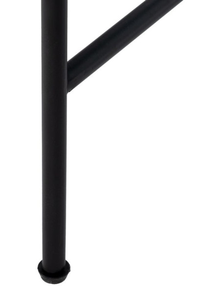 CONSOLA NEGRO METAL-CRISTAL 70 X 33,50 X 75 CM 