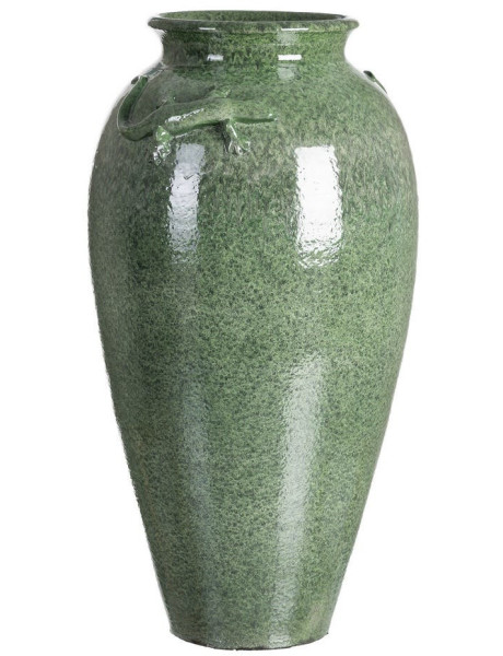 Grand Vase XXL moderne Lézard Amphore H 80 cm Céramique Vert Lagarto 