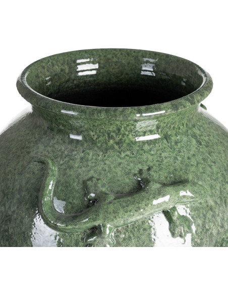 Grand Vase XXL moderne Lézard Amphore H 80 cm Céramique Vert Lagarto 