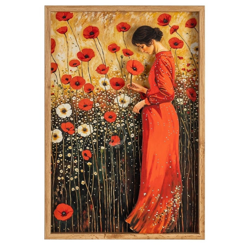 CUADRO MUJER MADERA-CRISTAL IMPRESO 43 X 3,50 X 63 CM 