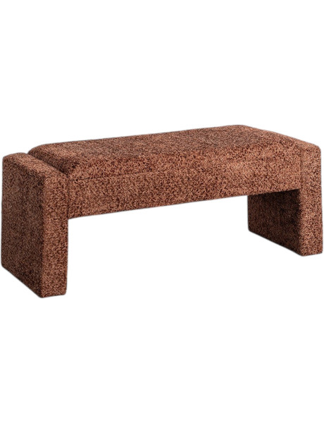 Banquette coffre Arka 117 x 43 x 45 cm tissu bouclé...
