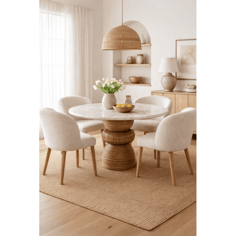 Table à manger ronde 120 cm marbre...