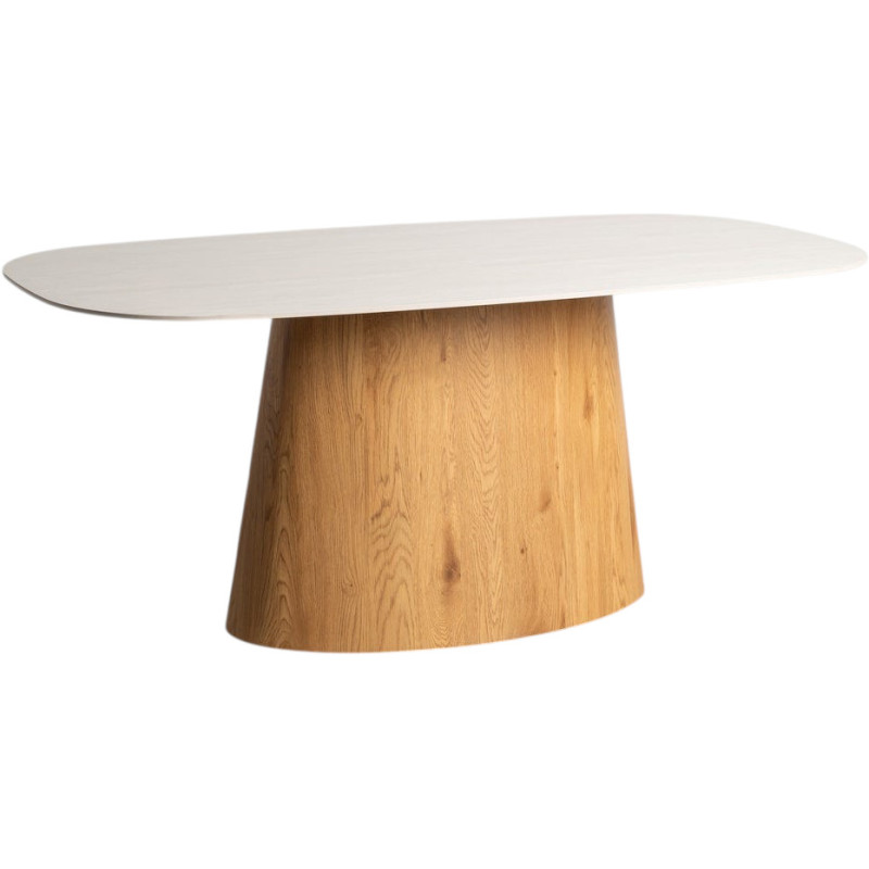 Table à manger ovale 180 cm pierre...