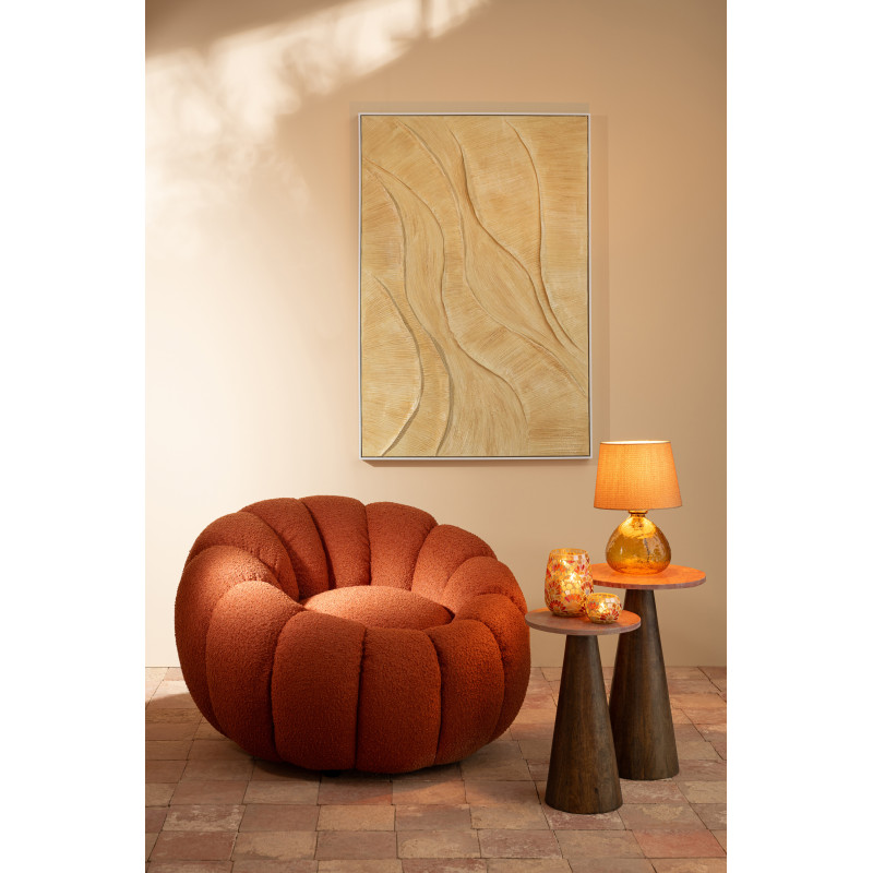 Fauteuil Bloem rond fleur tissu...